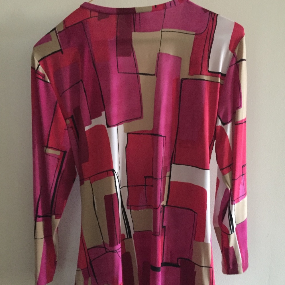 Magenta Patterned Women's Blouse